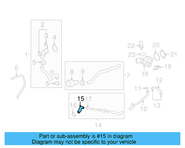 Overflow Hose 1C0-121-447-BF - View 3