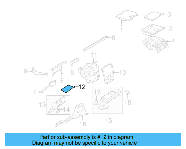 Lower Cover 1K0-857-367-C-3U6 - View 7