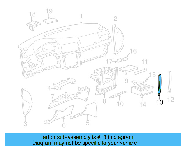 Side Trim 1J0-853-189-2WE - View 4