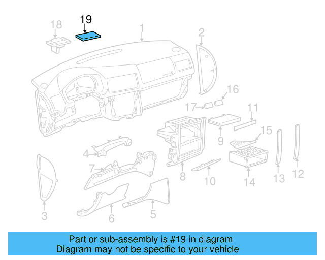 Sunlight Sensor Cap 1J0-857-474-F-2AQ - View 2