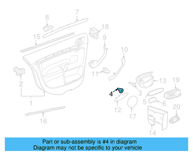 Door Trim Panel Clip 6Q0-868-243 - View 54