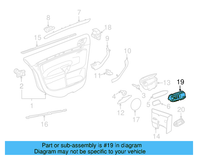 Glove Box Lamp 3B0-947-415-B - View 7