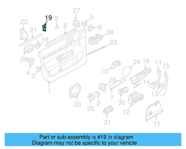 Door Lock Knob Bezel 5M0-919-242-A-82V - View 7
