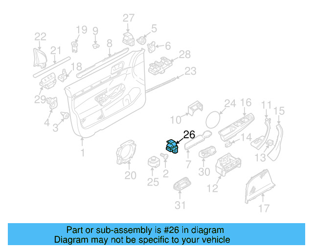 Trunk Lid Release Switch 1K0-959-832-B-REH - View 6