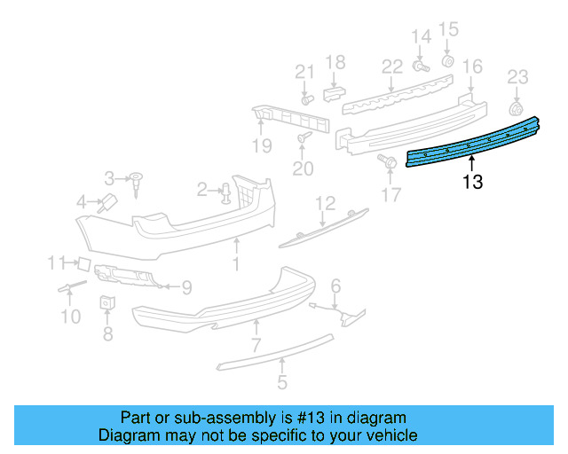 Bumper Impact Absorber 1K5-807-251-B - View 3