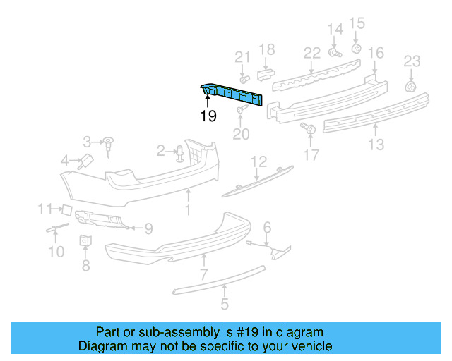 Bumper Guide 1K5-807-393 - View 2