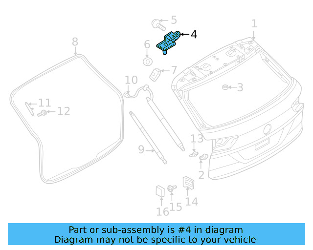 Hinge 5G6-827-301-D - View 8