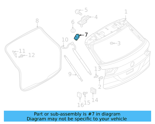 Lift Gate Plug 7N0-827-417-5AP - View 19