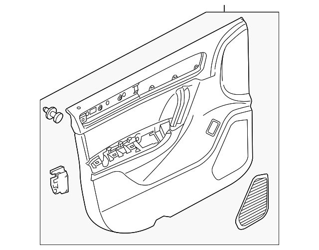 Door Interior Trim Panel 7P1-867-013-BE-EAC - View 3