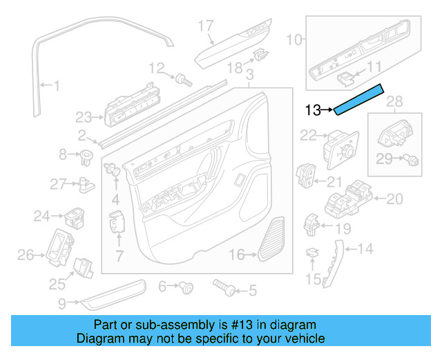 Door Panel Insert 7P6-867-440-B-NE1