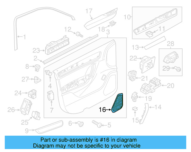 Speaker Grille 7P6-867-150-82V - View 8
