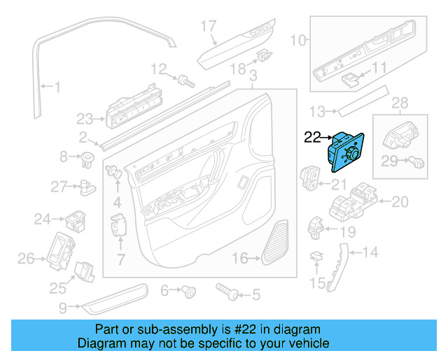 Glove Box Lamp 7L0-947-415