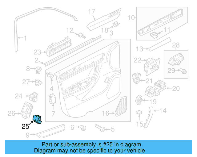 Lift Gate Switch 7P6-959-831 - View 7