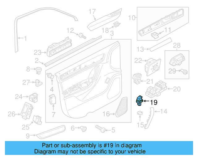 Window Switch 7L6-959-855-B-REH - View 47