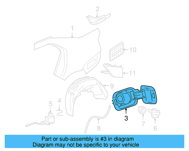Fuel Door (Unpainted) 1j0809857fgru