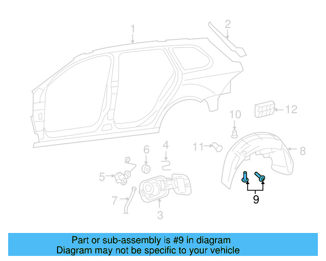 Fender Liner Retainer Nut N-908-338-01 - View 235