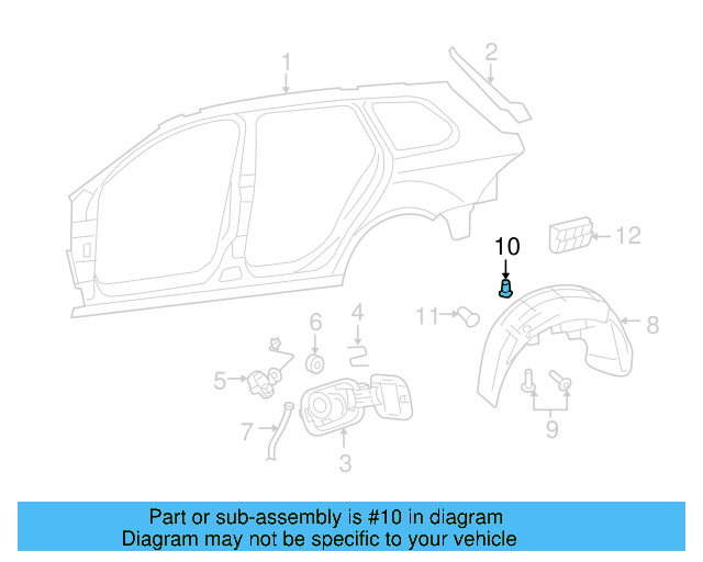 Door Trim Panel Nut N-105-168-01 - View 62