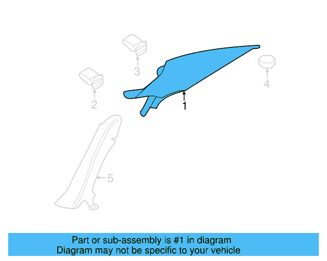 Upper Quarter Trim 5C6-867-287-F-82V - View 2