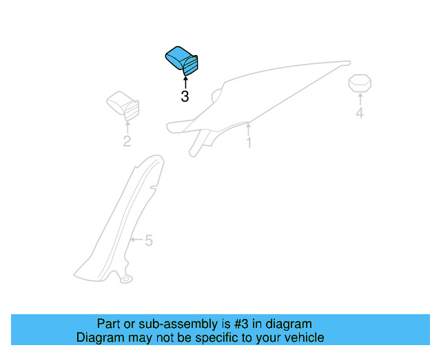 Upper Quarter Trim Clamp 8P0-867-276-A