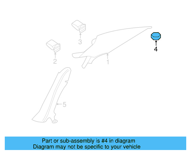 Upper Quarter Trim Nut N-011-116-5