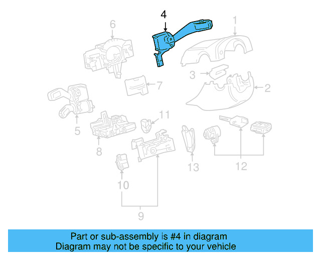 Wiper Switch 1K0-953-519-J-9B9 - View 23