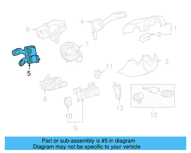 Signal Switch 1K0-953-513-G-9B9 - View 13