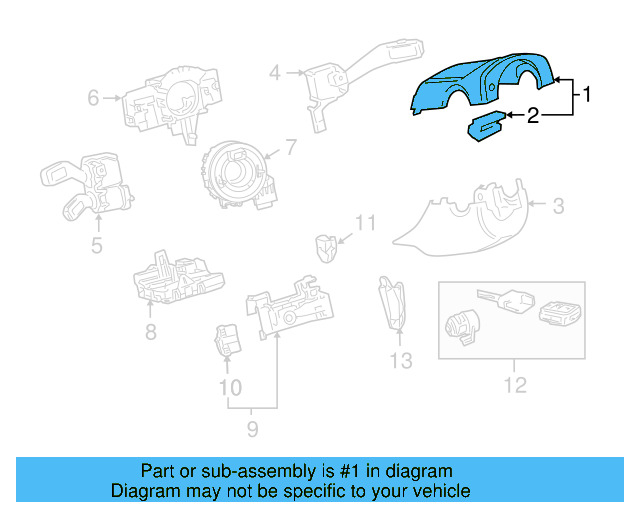 Steering Column Cover 5N0-858-560-C-82V - View 7