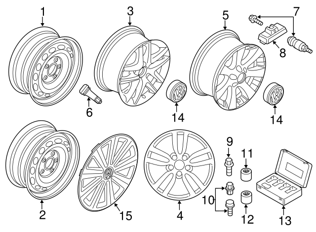 Wheel Cover 5N0-601-147-VZN