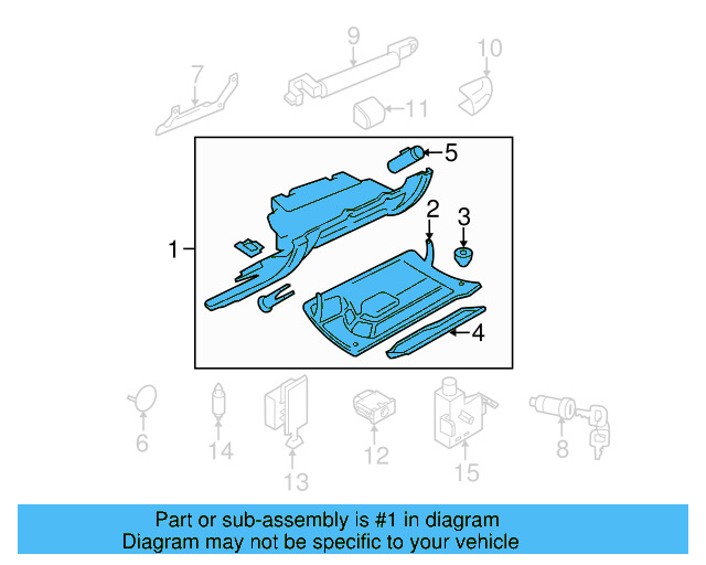 Glove Box Assembly 1C1-880-247-T-2QL - View 5