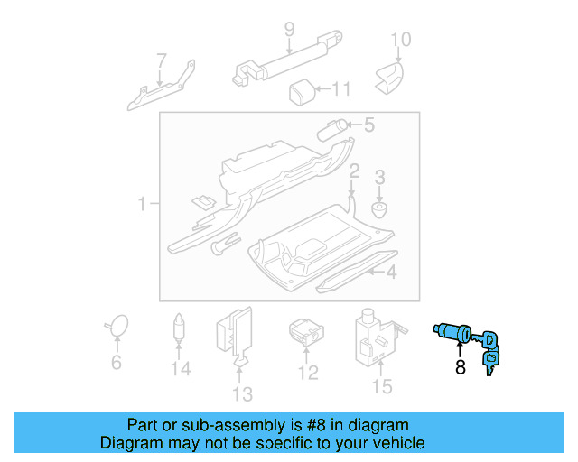 Lock Cylinder 107-857-113-JC - View 3