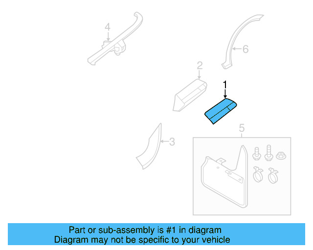 Molding 5C5-854-932-M-9B9
