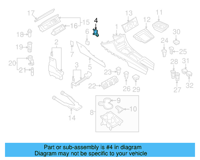 Holder 3C1-863-496 - View 7