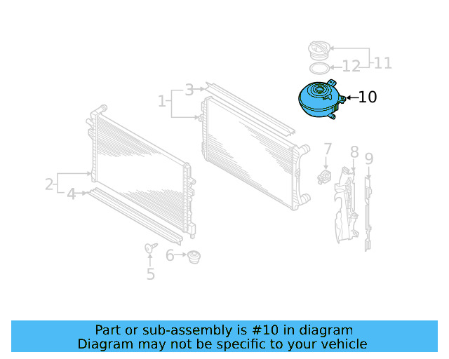 Expansion Tank 5QM-121-407-E - View 6