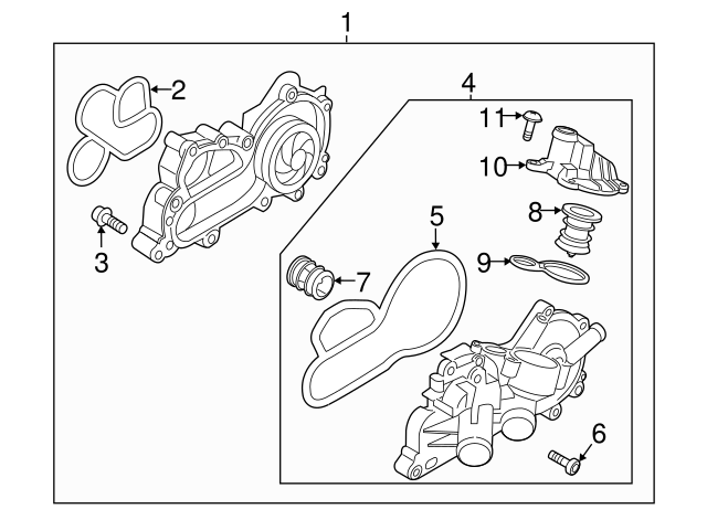 Thermostat Housing Bolt N-910-896-01 - View 5