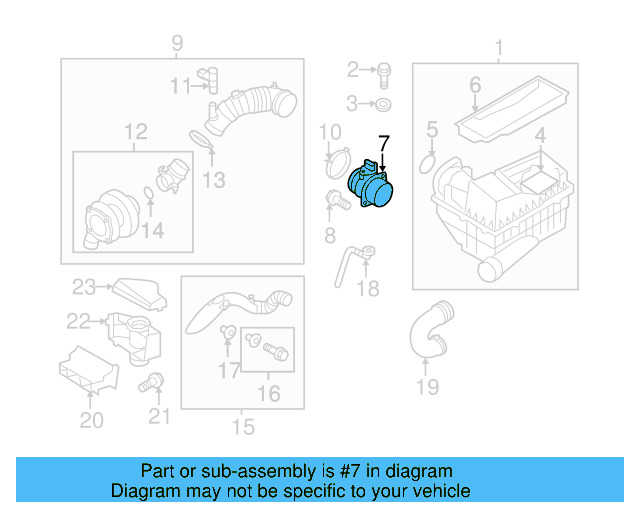 Air Mass Sensor 03L-906-461-A - View 7