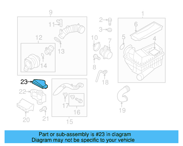 Inlet Duct 1K0-805-971-C-9B9 - View 78