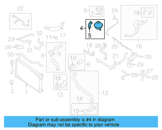 Engine Coolant Reservoir 1J0-121-407-F - View 28