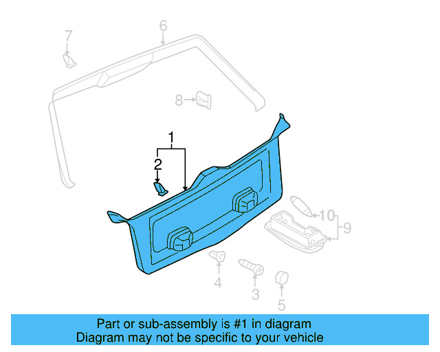 Lower Trim Panel 3B9-867-601-F-PNB