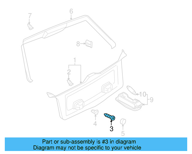Side Trim Panel Screw N-906-986-06 - View 43