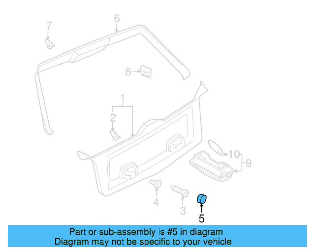Lower Trim Panel Cap 3B9-867-169-B41