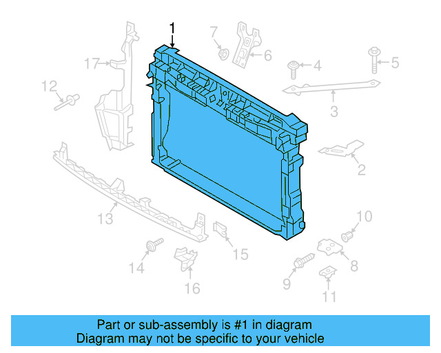 Radiator Support 5GM-805-588-D-9B9 - View 6