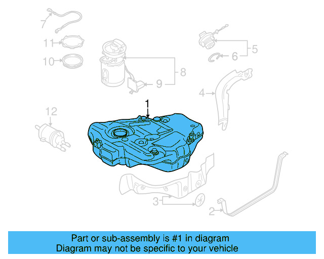 Fuel Tank 1K0-201-055-AL - View 9