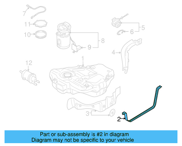 Tank Strap 1K0-201-656-C - View 25