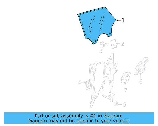 Window 3G8-845-205-D - View 3