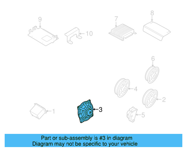 Front Dr Speaker 1K0-035-415