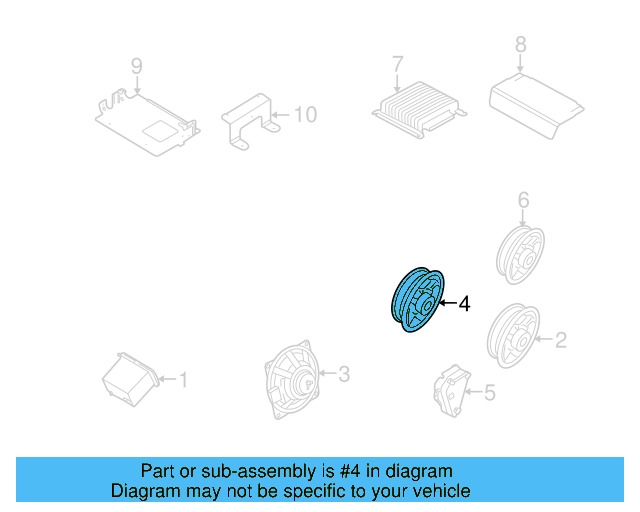 Front Dr Speaker 1K0-035-415 - View 15