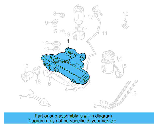 Fuel Tank 1J0-201-060-DF - View 4