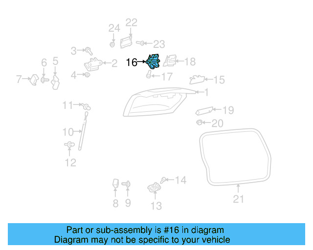 Lock Actuator 5M0-827-505-H-9B9 - View 11