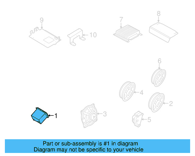 Radio Control Unit 1K0-035-274-A - View 13