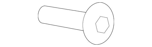 License Plate Bracket Bolt N-104-065-05 - View 3